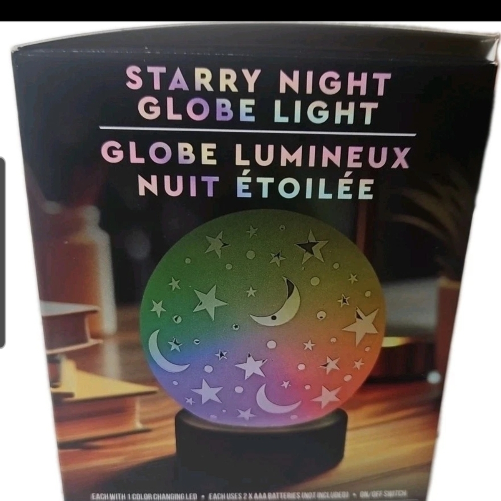 Starry Night Globe Light LED Nightlight Multi-Color 7-Mode Changing Lamp Cottage